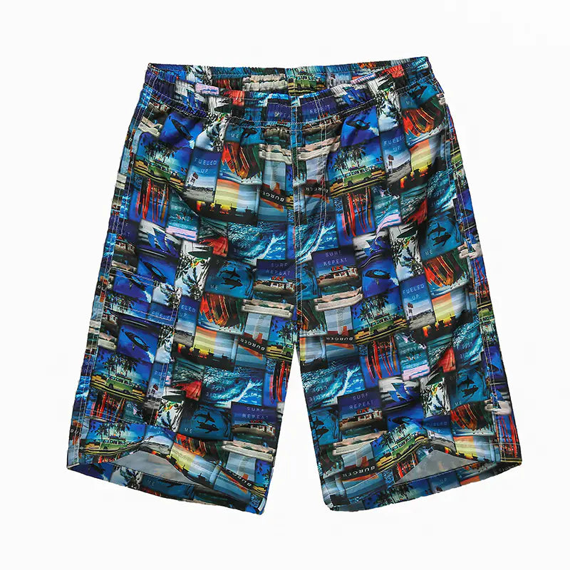 Hawaiian Men's Printed Short Sleeve Shirt, Summer Casual