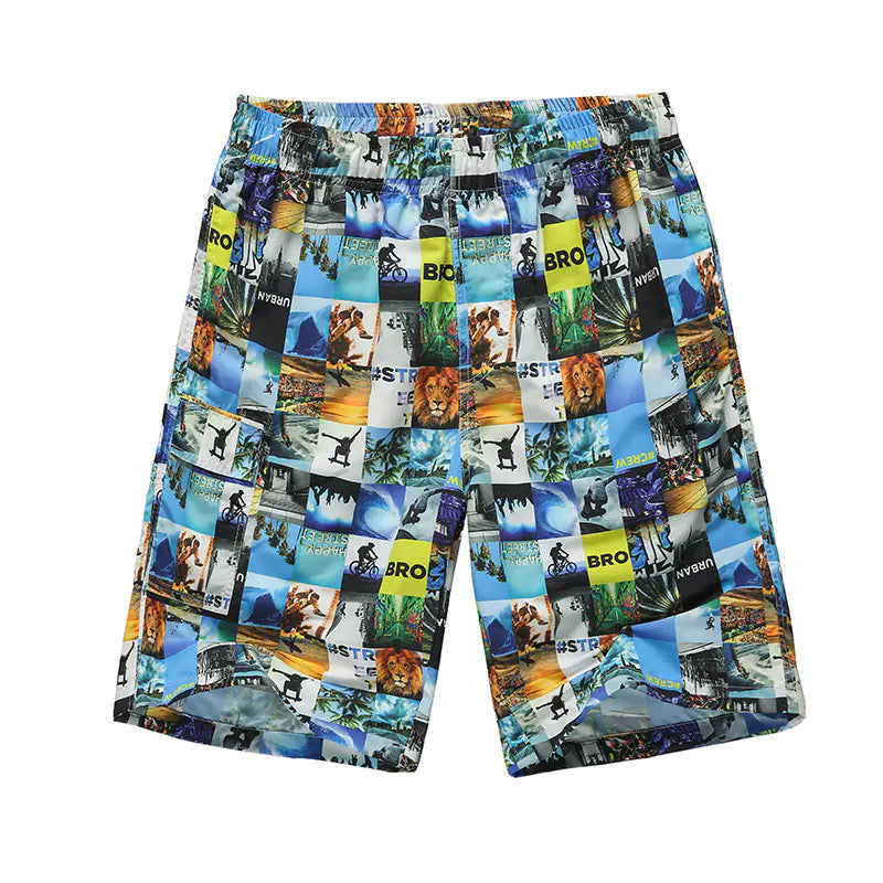 Hawaiian Men's Printed Short Sleeve Shirt, Summer Casual