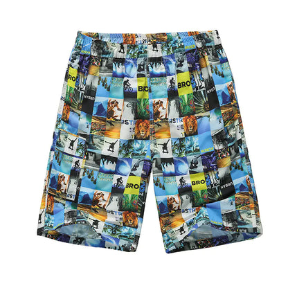 Hawaiian Men's Printed Short Sleeve Shirt, Summer Casual