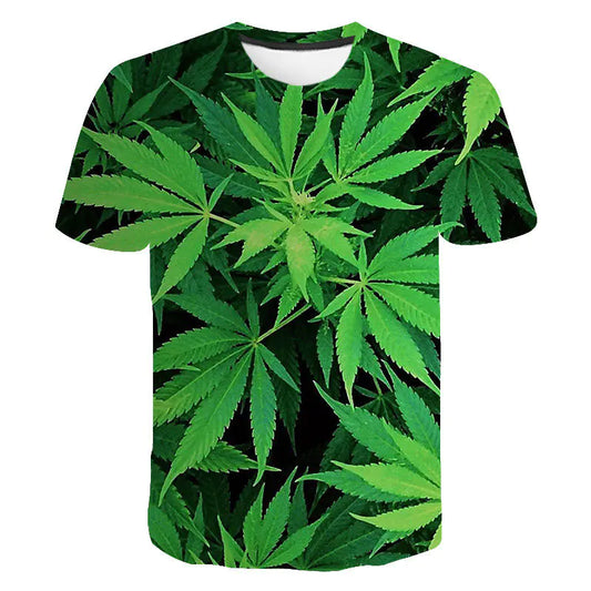 Men's Casual Hawaiian Print Short Sleeve T-Shirt